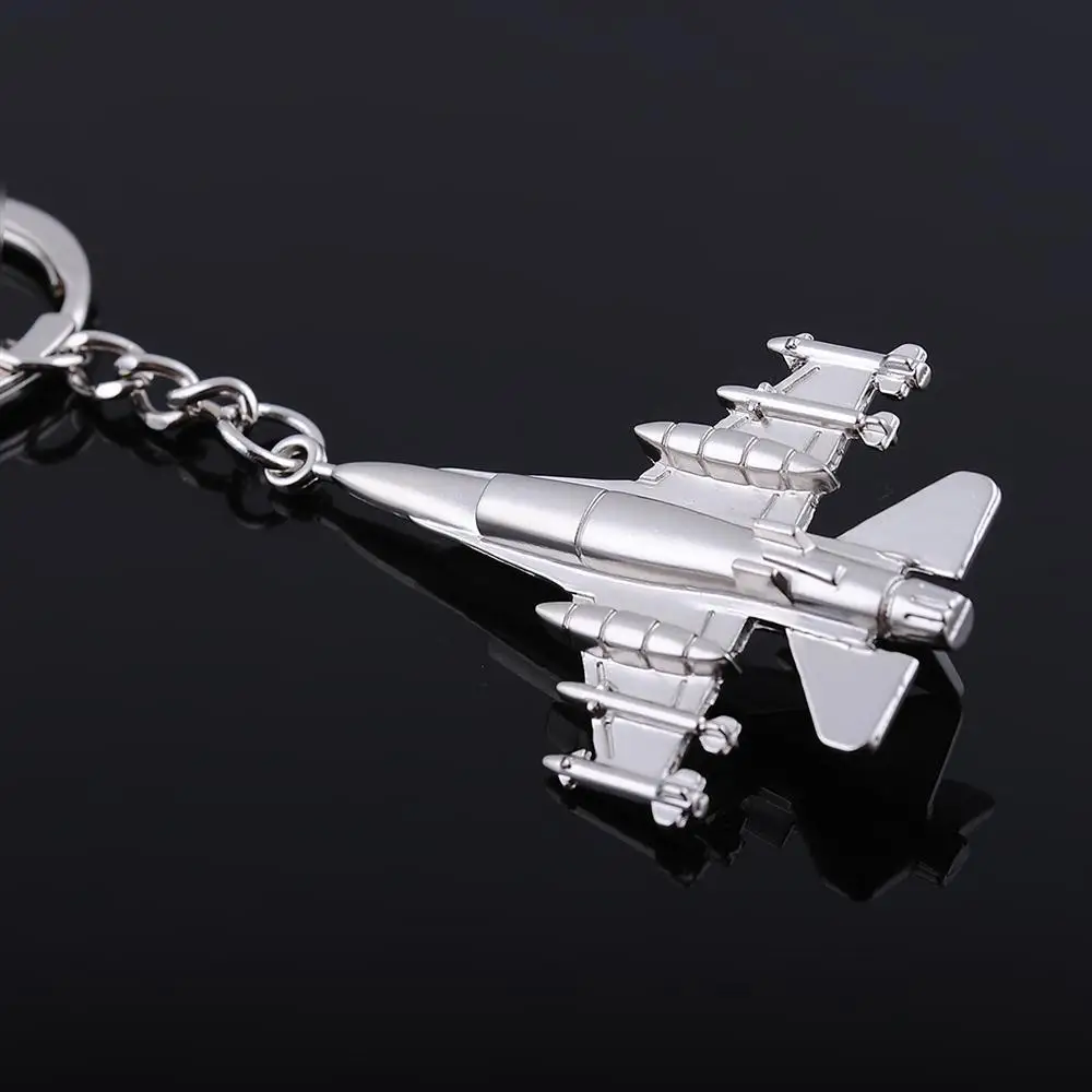 Novelty New Fashion F16 Plane Keychain Men Battle Plane Bag Car Trinket Fighter Male Jewelry Gift Souvenir