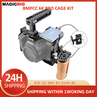 MAGICRIG Cage Kit for BlackMagic BMPCC 6K Pro, With NATO Top Handle, NATO Rail, Side Handle, SSD Holder , HDMI/USB-C Cable Lock