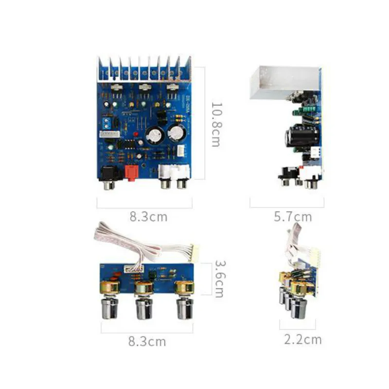 SOTAMIA TDA2030 Power Amplifier Board 2.1 Channel Sound Amplifiers 15Wx2+30W Treble Bass Tone Speaker Home Theater DIY