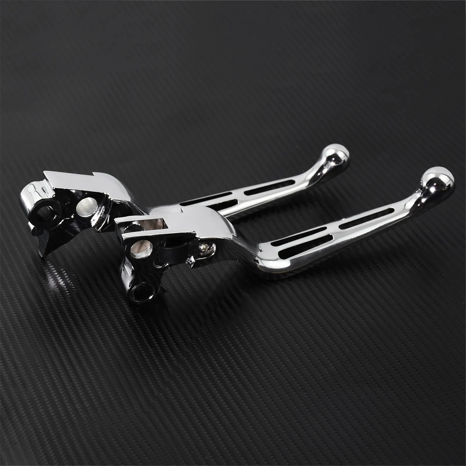 Motorcycle Brake Clutch Levers Black/Chrome For Harley Dyna Super Glide Softail FXSB Sportster XL1200 883 Touring Street Glide