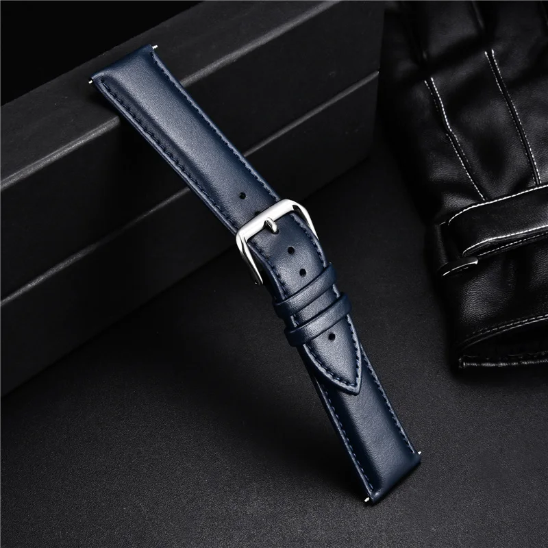 Soft and Smooth Calfskin Leather Watch Strap Colorful Women Watchband 14mm 16mm 18mm 20mm 22mm Wrist Straps Watch Accessories