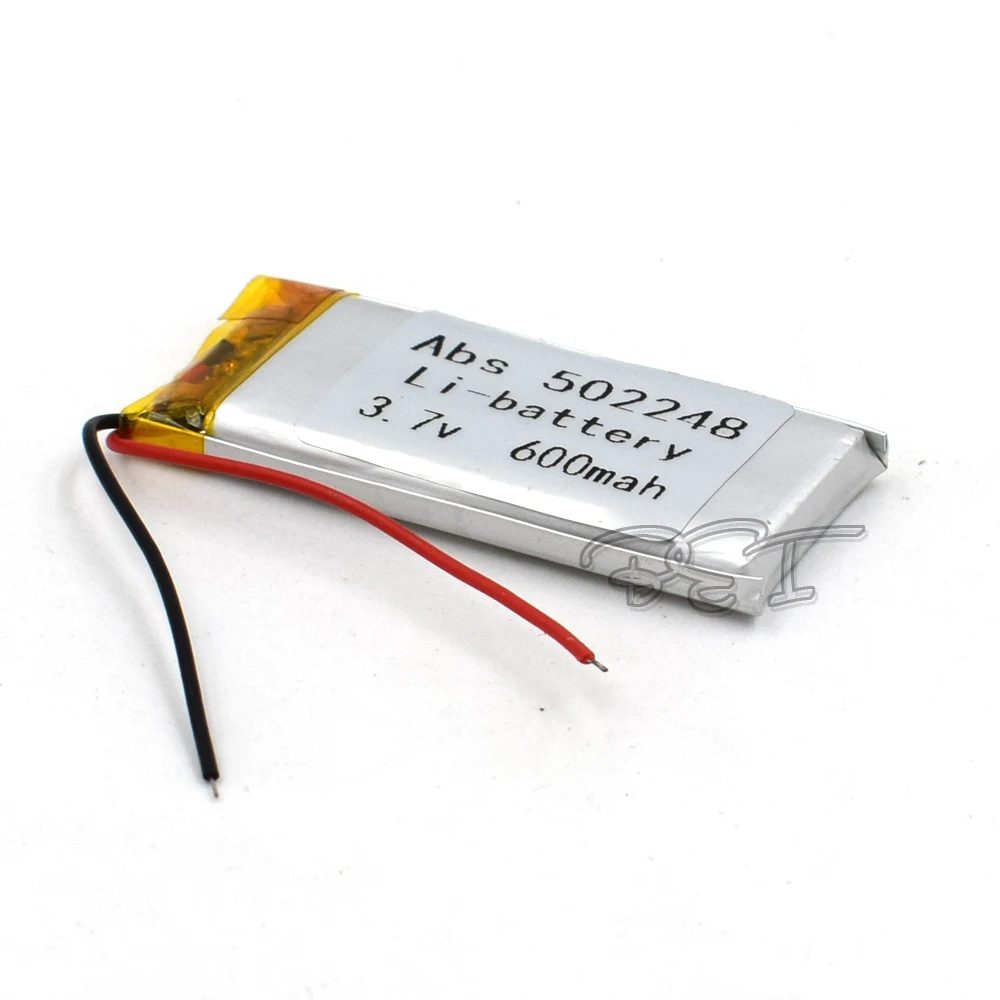10 unidades 3,7 V 600mAH 502248   Bateria recarregável de íon-lítio de polímero de lítio para gravador de brinquedos GPS MP3 MP4 Óculos de telefone celular Navigato