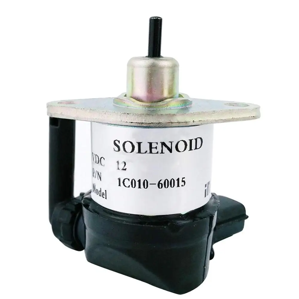 1C010-60015 6680749 Stop Solenoid 12V Fuel Shutdown Solenoid for S300 T250 T300 Excavator Engine Aftermarket Parts
