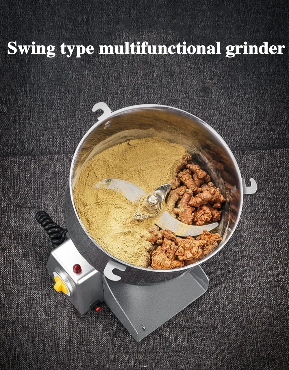 2500G Hause Medizin Mehl Brecher Trockenen Lebensmittel Mühle Schleifen Maschine Gristmill Körner Kaffee Andere Trockene Lebensmittel Haushalt – Detail 1