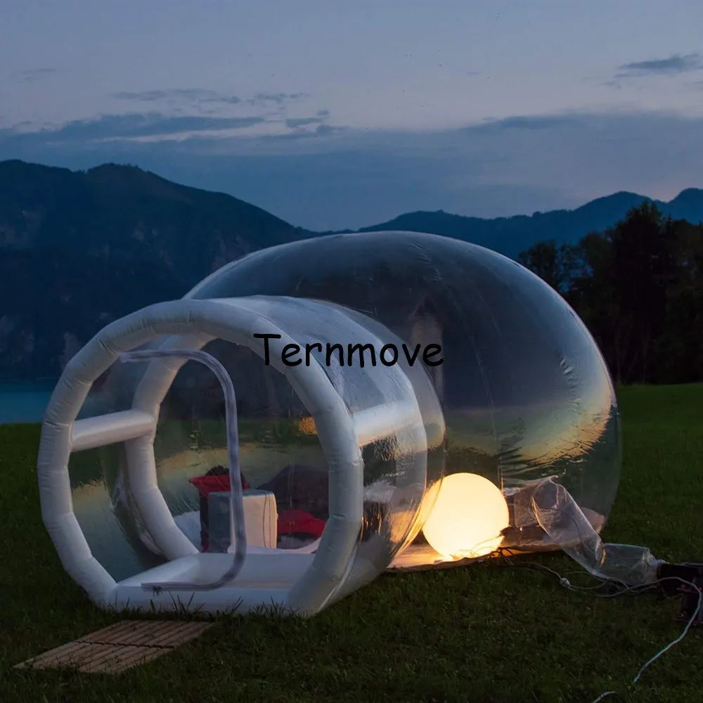 outdoor igloo inflatable transparent clear bubble tent,inflatable geodesic domes,inflatabl with inflatable support