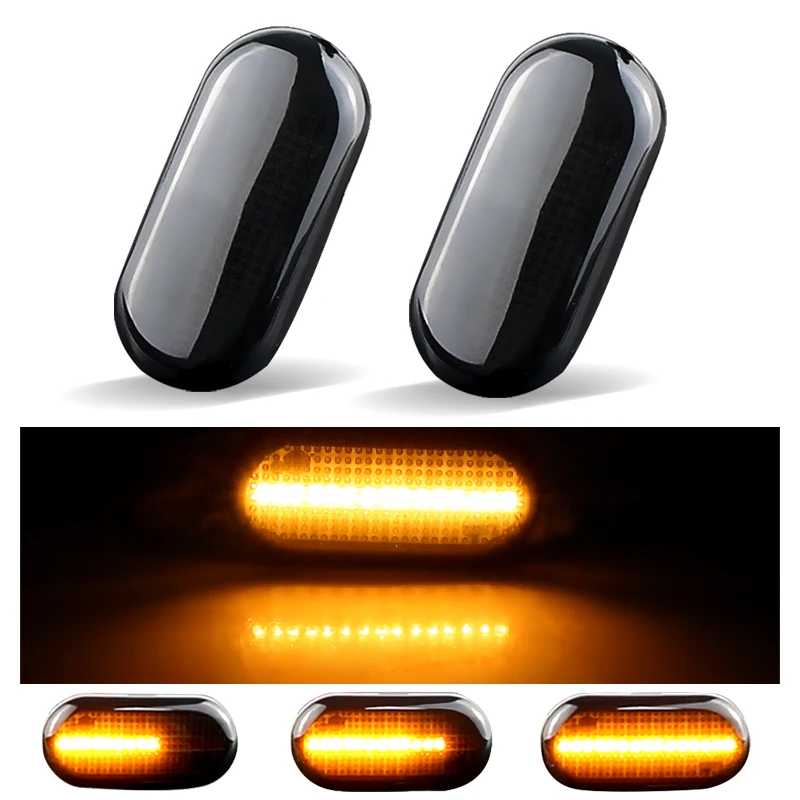 2PCS Led Dynamic Side Marker Turn Signal Light Sequential Blinker Light lamp For Nissan INTERSTAR PRIMASTAR Opel MOVANO VIVARO