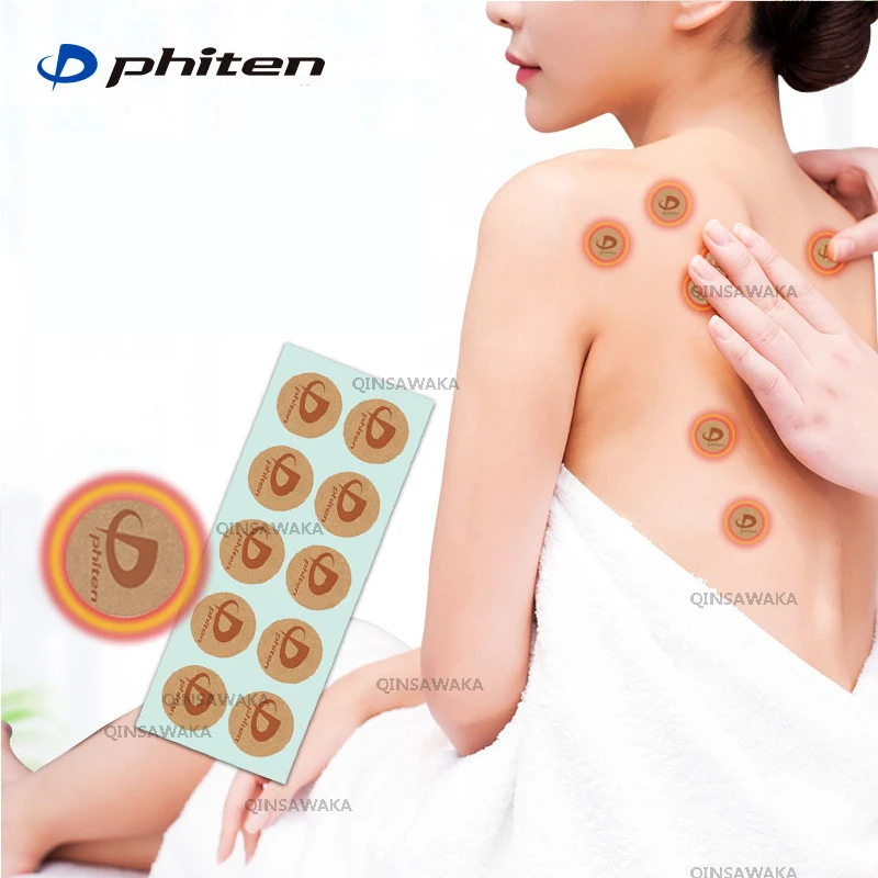 MADE IN JAPAN PHITEN Titanium Power Tape 50/70 PCS X30 relieve aches and tension control chronic knee pain curb pain no medcine