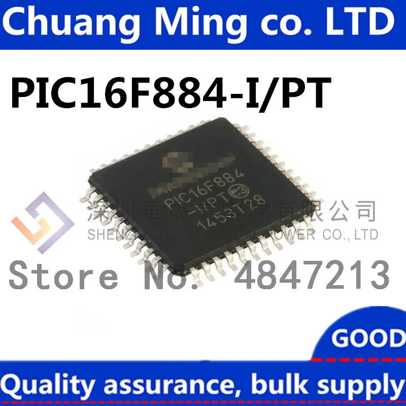 Free Shipping 50pcs/lots PIC16F884 PIC16F884-I/PT PIC16F884-E/PT TQFP-44 IC In stock!