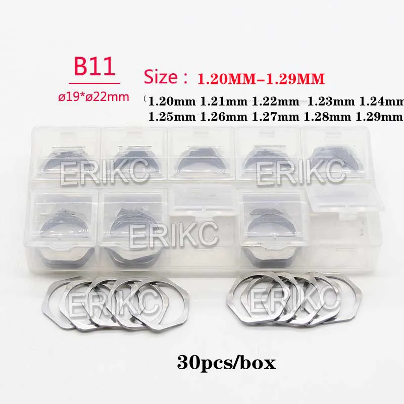 

ERIKC B11 1,20 мм, 1,21 мм, 1,22 мм, 1,23 мм, 1,24 мм, 1,25 мм, 1,26 мм, топливный инжектор, подъемник, фотоэлемент 30 шт. для инжектора Bosch