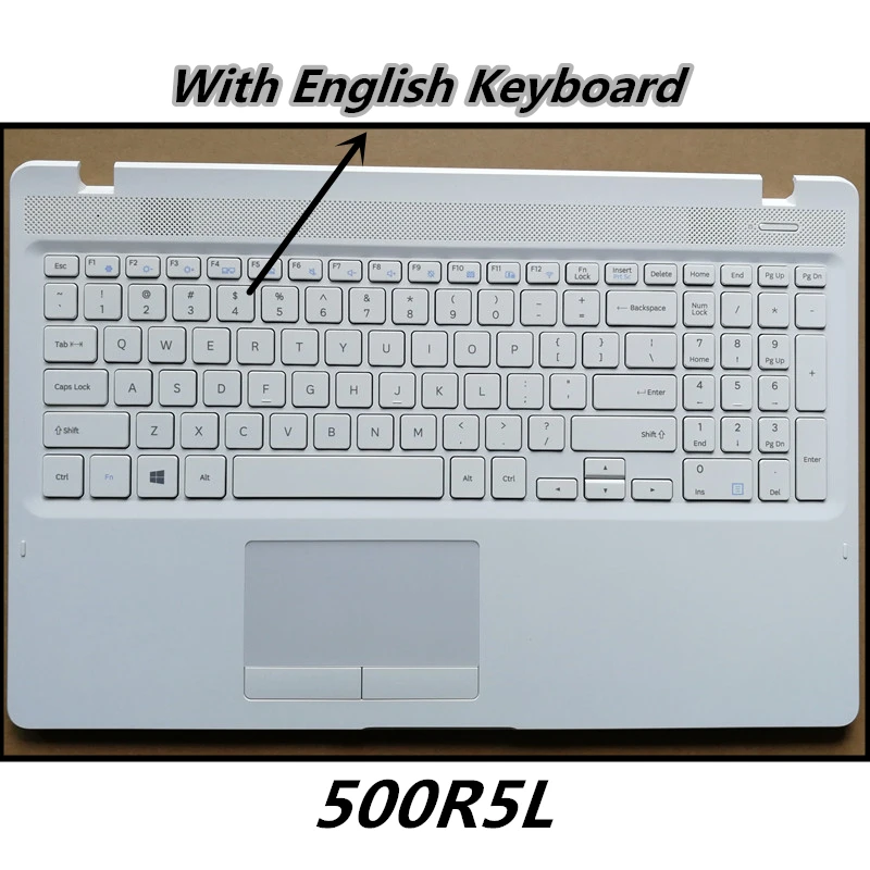 Laptop Palmrest Tampa Superior Topcase Tampa Superior para Samsung 500r5l Tampa Inferior 550r5l Base de Caixa Baixa Carcaça Novo