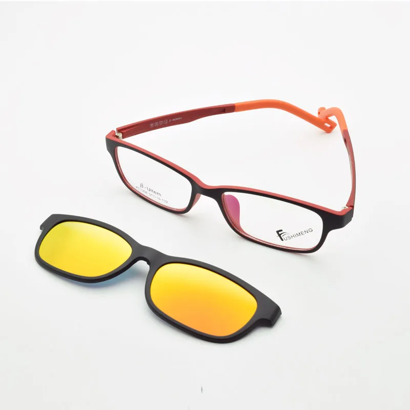 Ultra-lightGlasses Magnet Clip on Sunglasses Myopia Frame Polarized Eyeglasses Functional 3D Glasses Ultem Uv 400 Glasses KT1306