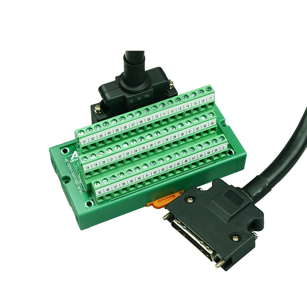 Carte d'adaptateur de terminaux de relais 50 broches SCSI50, pour Yaskawa/Delta/Panasonic/Mitsubishi Servo CN1 HL-SCSI-50P pour A2/AB, ASD-BM-50A