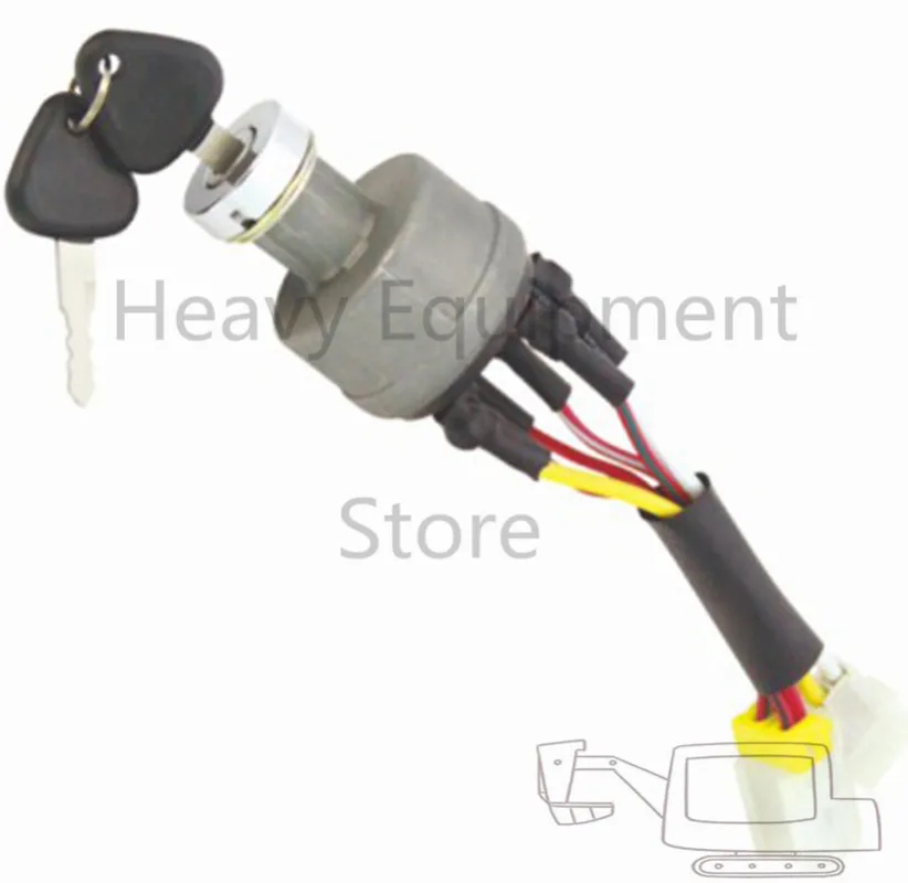 14526158 Ignition Switch For Volvo Excavator  Fit D4D D6D Engine EC140 EC210 EC240 EX360 ELI80-0145