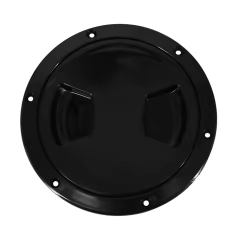 Marine Deck Plate, 5 Inch Marine Hatch Cover Pull Out Inspection Hatch for Boat Kayak Canoe, Black