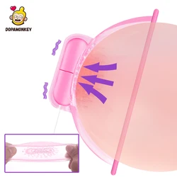 DOPAMONKEY A pair 8 Modes Breast Nipple Vibration Remote control Suction cup Chest Stimulate Sex Toys For Women Sucking nipple