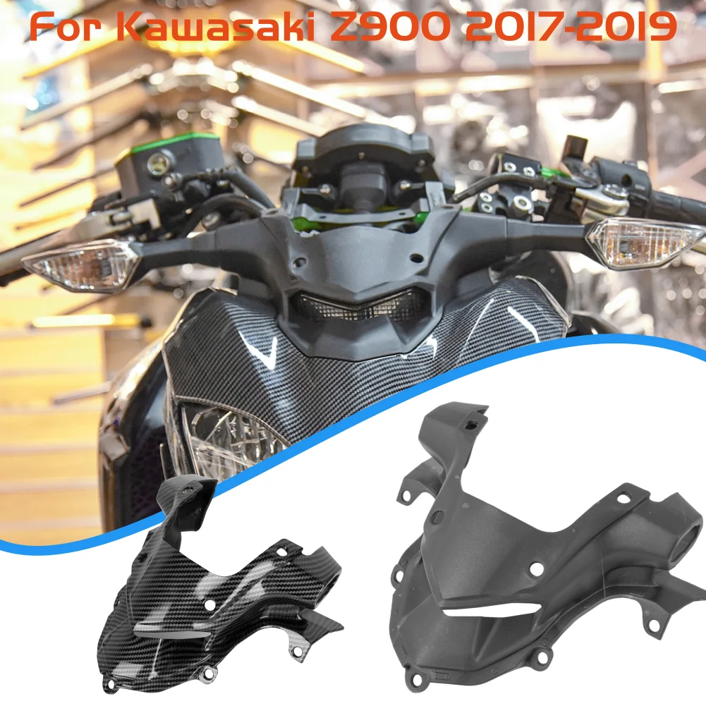 

For Kawasaki Z900 2017-2019 Front Fairing Aerodynamic Headlight Headlamp Upper Top Cover Z 900 2018 Motorcycle Air Instake Guard