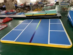 Free Shipping 1x1m,2x2m,3x3m,Thick 20cm Inflatable Air Track Gymnastics Inflatable Air Track Tumbling Mat Gym AirTrack For Sale