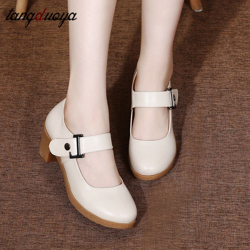 Professional Dance Shoes Ballroom Latin Dance Shoes Woman High Heel Mary Jane Shoes for Women Dancing Shoes Red Black