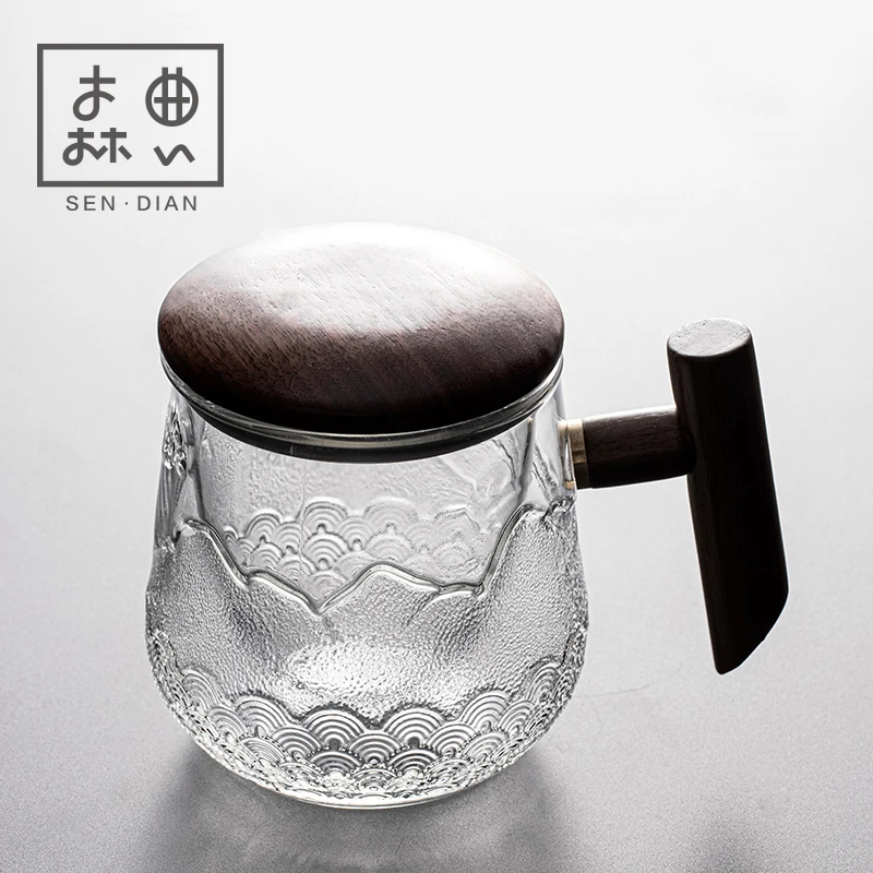 

Tea cup personal special kungfu tea set making tea filter cup drinking tea men's tea separation office glass cup