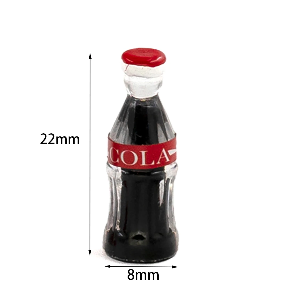 1/12 Dollhouse Supermarket Miniature Coke Bottle Mini Drink Cola Toy for ob11 bjd Blythe Decoration Doll House accessory