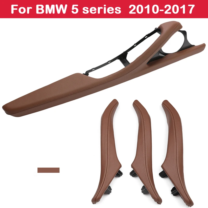 

Interior main driver's Door Leather Pull Handle Assembly LHD 4 pcs-set for BMW 5 Series F10 F11 F18 520i 523i 525i 528i 535i