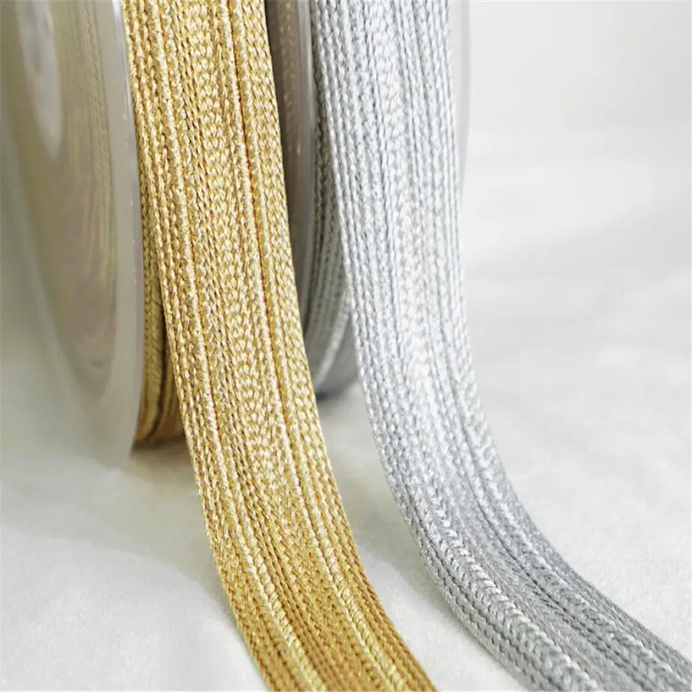 Wire braided ribbon for clothing, DIY accessories, 2.5cm lace, shoes and hats decoration materials, ethnic style, 5 yards=1 lot