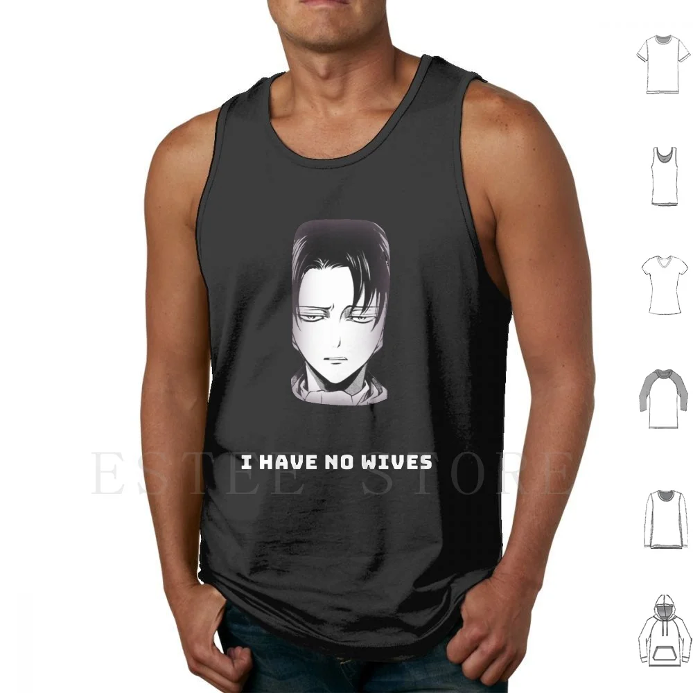 Anime Levi No tiene esposas camisetas sin mangas chaleco Manga Japón lindo Kawaii Sasuke Shippuden Akatsuke Sharingan Uchiha Anime
