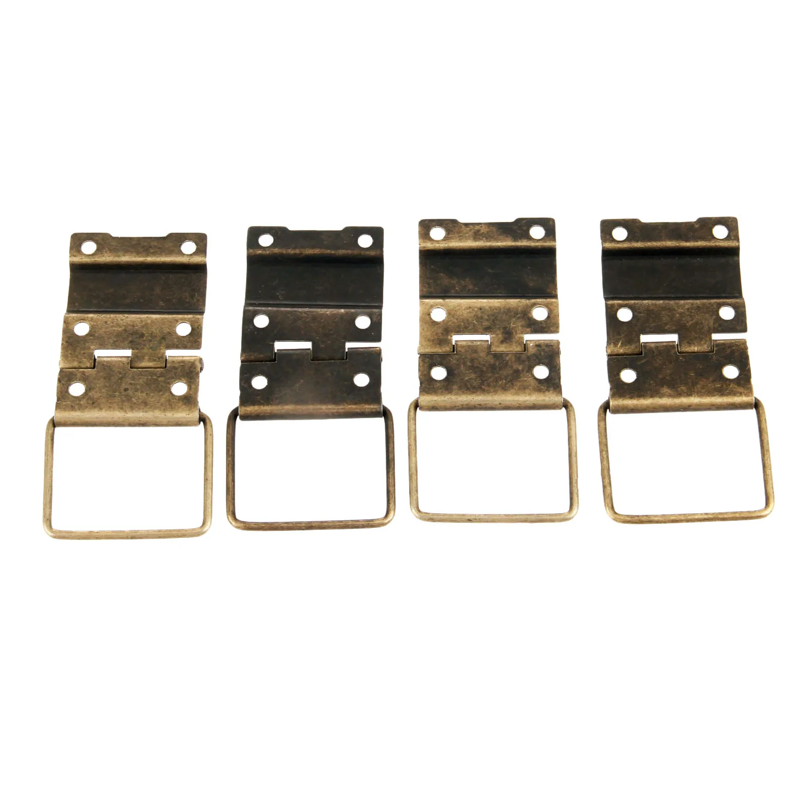 4Pcs 29x45mm Antique Cabinet Hinges Furniture Accessories Door Hinges Drawer Jewellery Box Hinges For Furniture Hardware