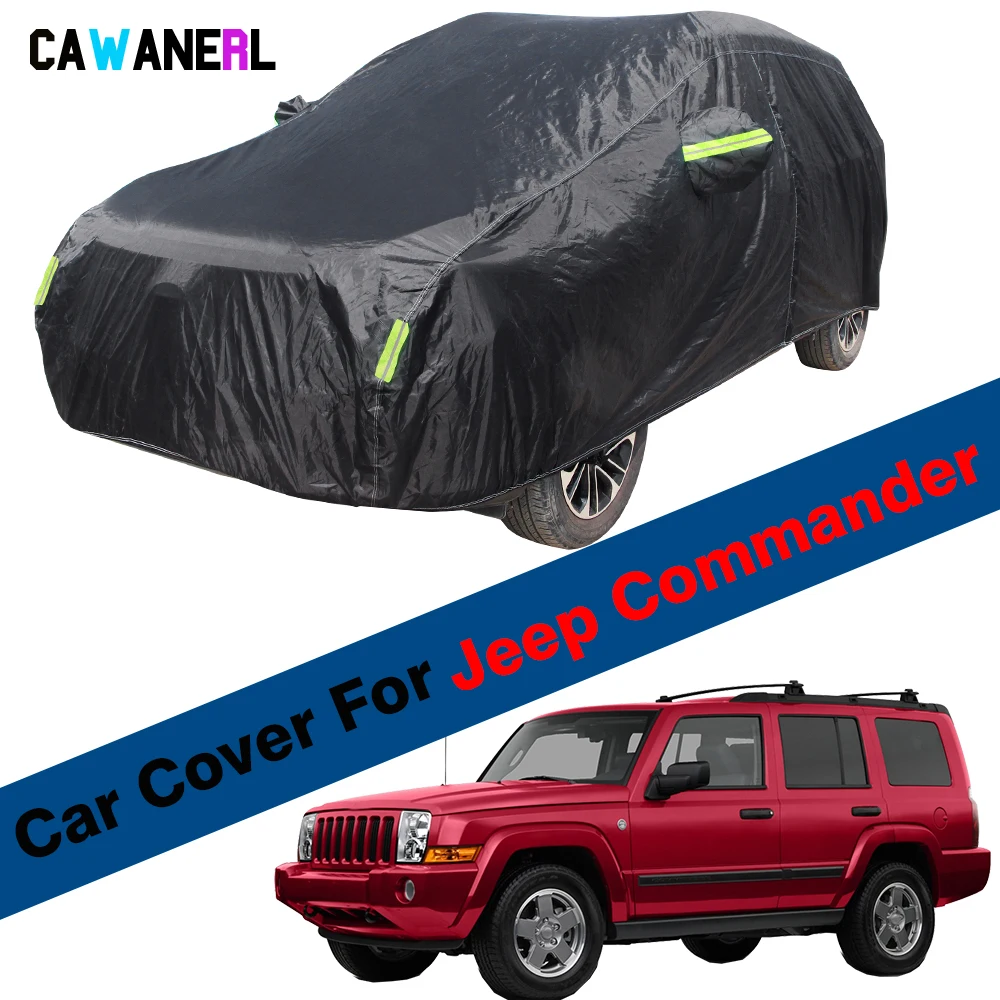 Full Car Cover For Jeep Commander Grand Commander Sun Shade Anti-UV Rain Snow Dust Protection Cover Waterproof