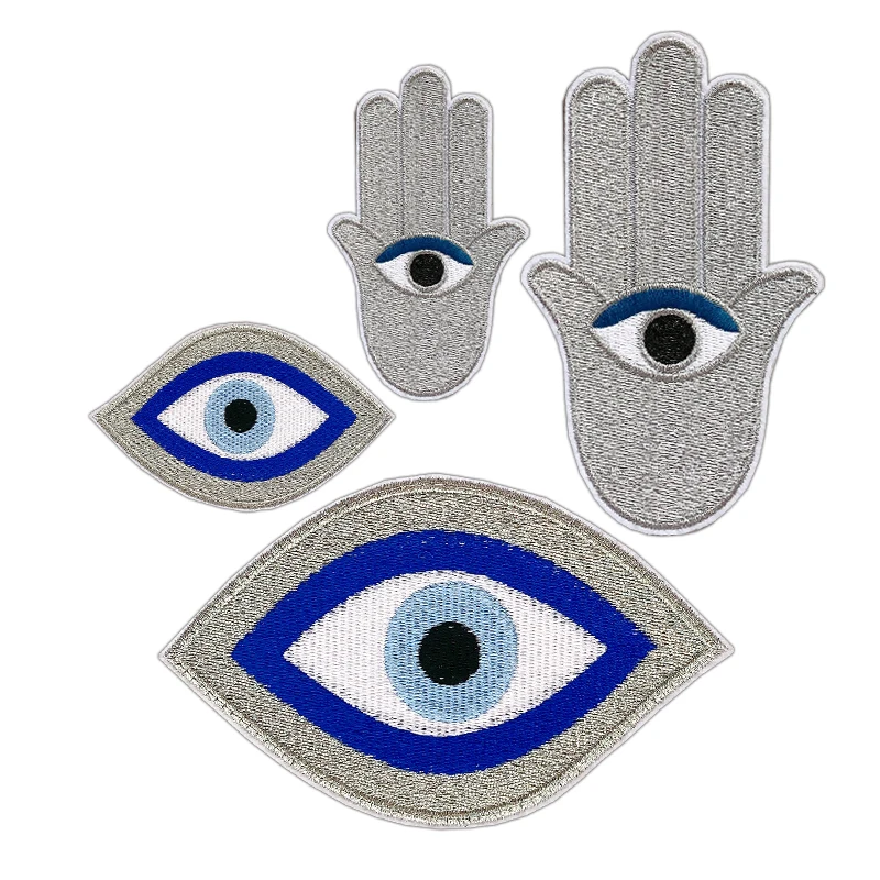 Wholesale Patches Eye BadgeS Hand Embroidery patches  DIY Apparel Accessories  Sewing Supplies  Iron on patches