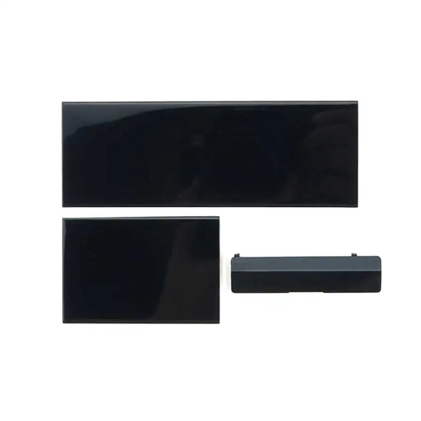 YuXi Memeory Card Door Battery Back Door Cover Lids Shell 3 in 1 Replacement For Wii Console Black/White