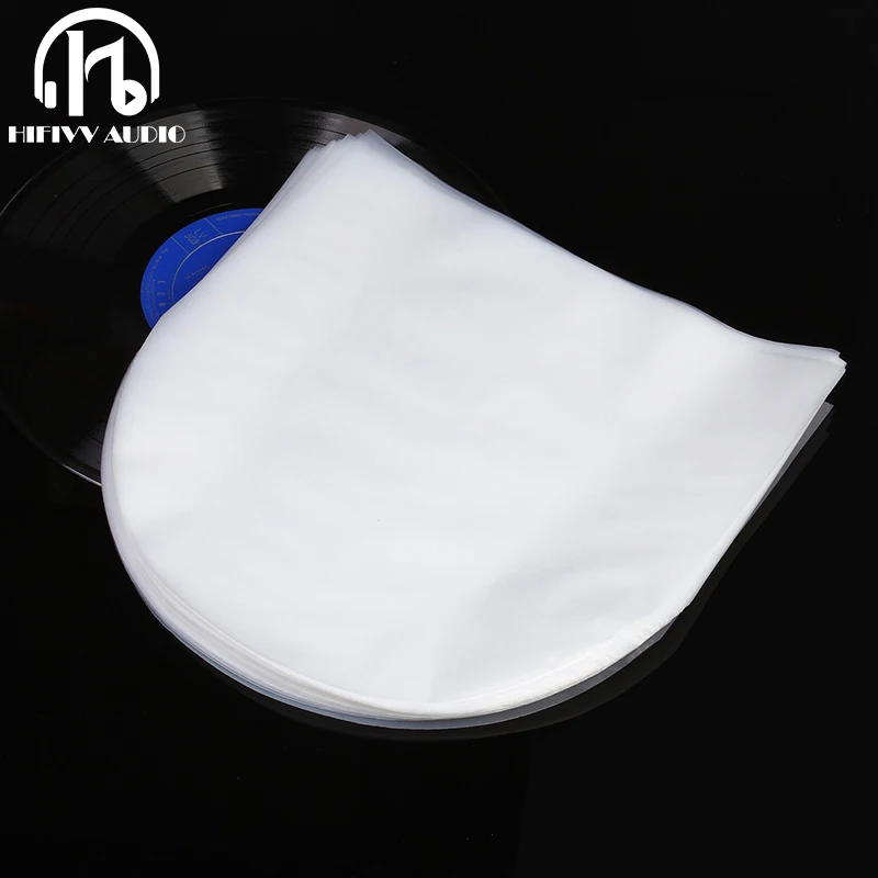 10pcs PE Vinyl Record LP LD Record Plastic Bags Anti-static Record Sleeves Outer Inner Plastic Clear Cover Container 7/10/12\