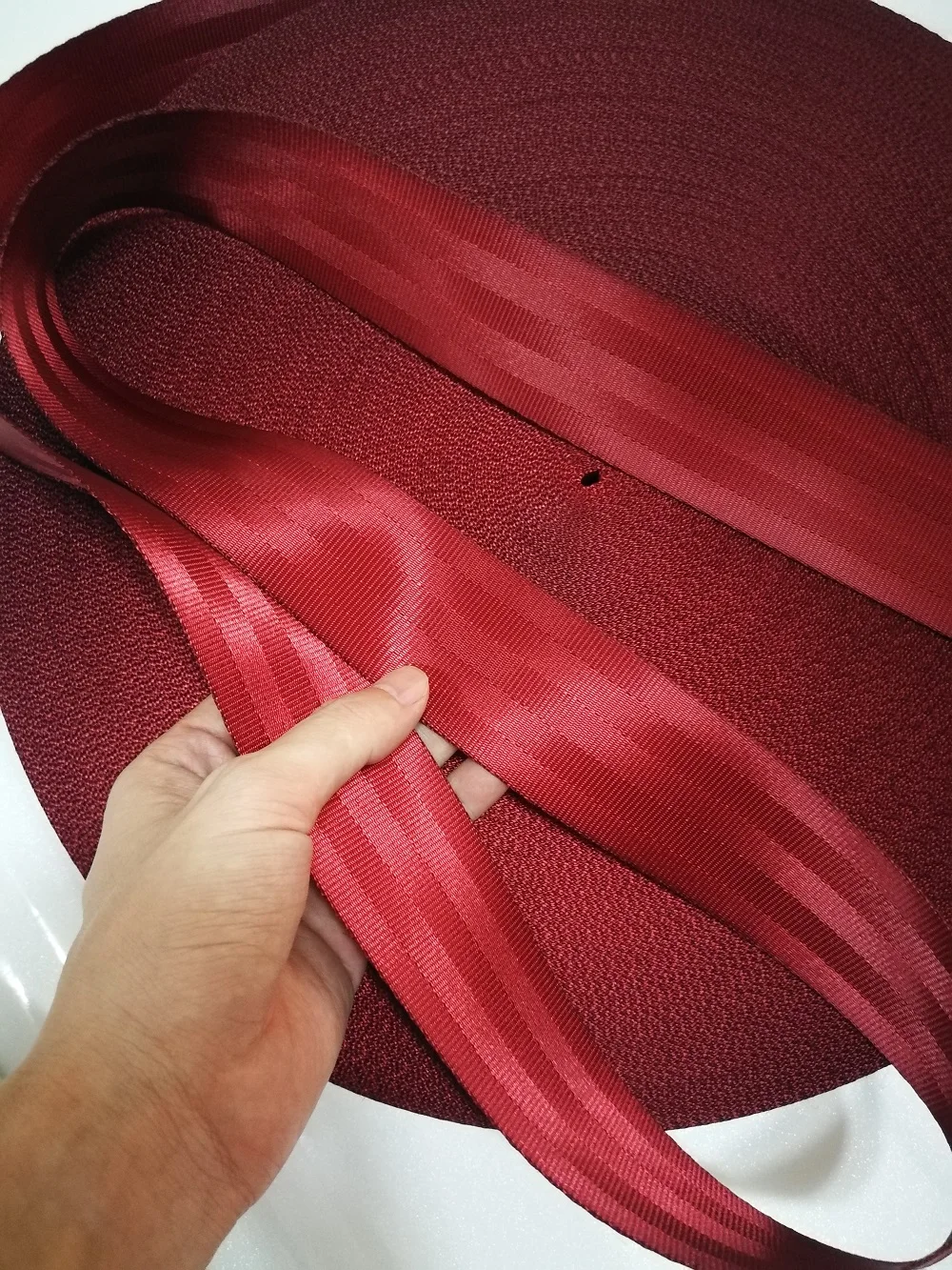 Tiefrot (12) 3M-30M Personalisiertes Modifiziertes Auto-Sicherheitsgurtband Universeller Auto-Sicherheitsgurt Auto-Zubehör – Detail 4