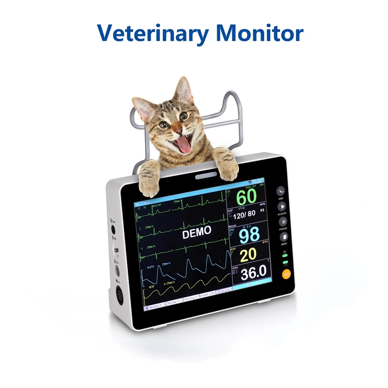 8 Inch ETCO2 Veterinary 6 Parameters Animal Patient Monitor