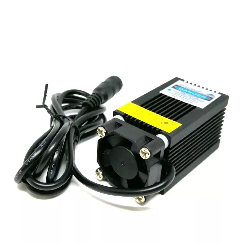 450nm 1000mW Focusable  Laser Blue Dot Diodes Module   w/12V Power Adapter &Locator Holder