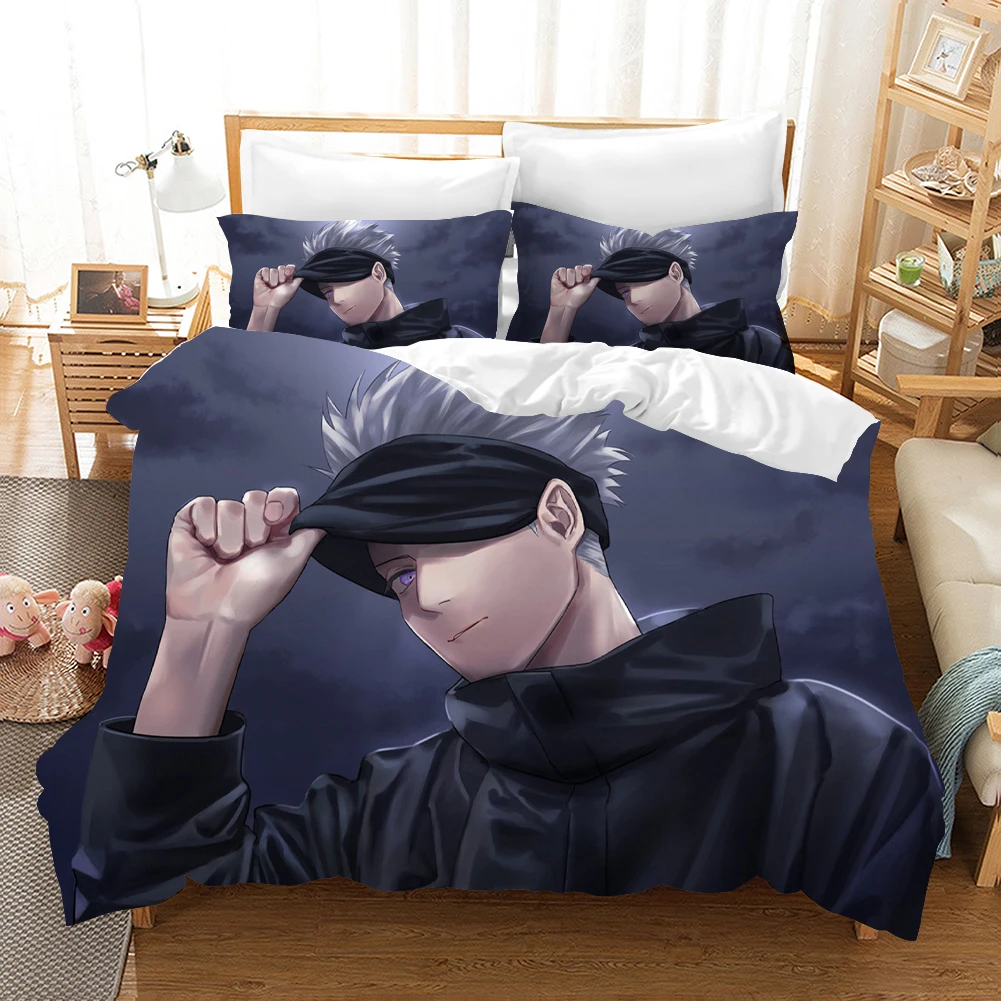 Jujutsu Kaisen Bedding Set Japan Famous Anime Duvet Cover Sets Comforter Bed Linen Twin Queen King Single Size Dropshipping Gift