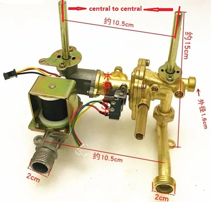 

quality 7-10L Gas Water Heater Parts gas and water assembly valve