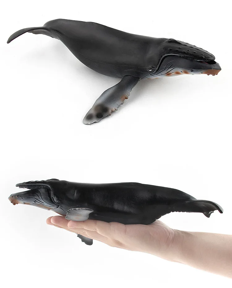 Ocean Sea Life Simulation Animal Model WHALE Humpback Action Toys Figures Kids Educational Collection Model Birthday Xmas Gift