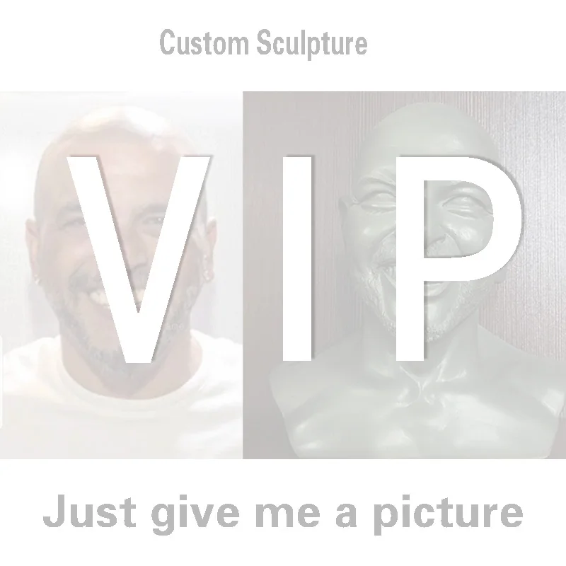 Custom-Made Personal Sculpture Decorations, Face Statue Decorations, Handmade Clay Figurines, Pottery Production