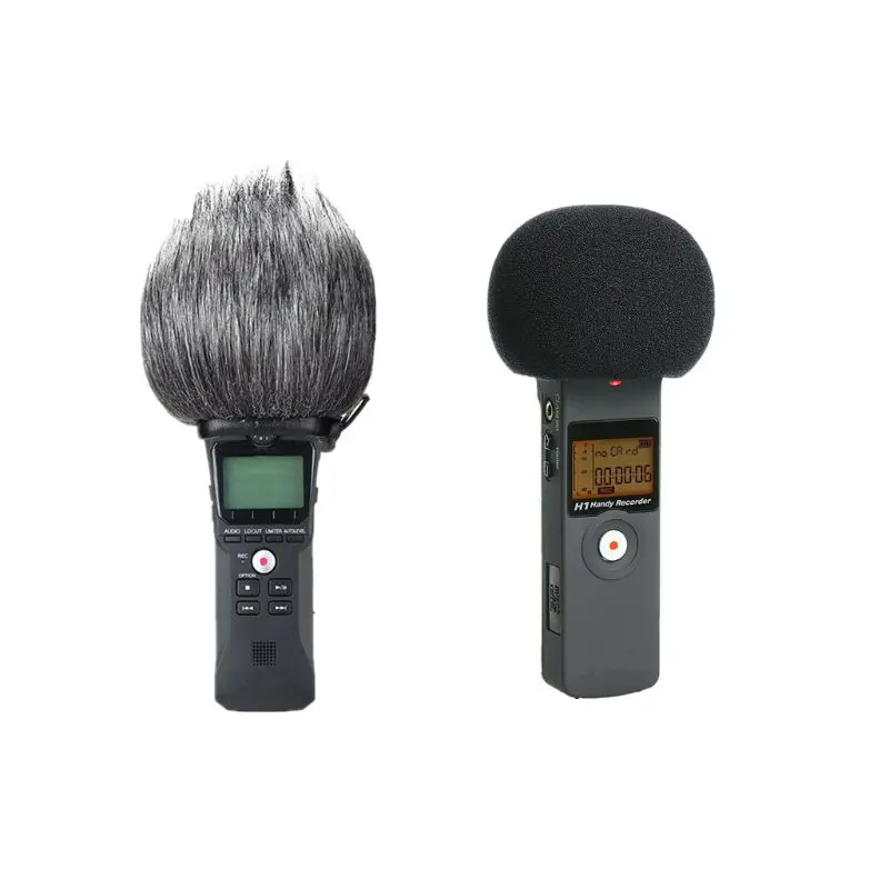 Furry Windscreen Muff Wind Cover Foam Filter Sponge Microphone Windproof Cover for Zoom H1 Handy Recorder Mic