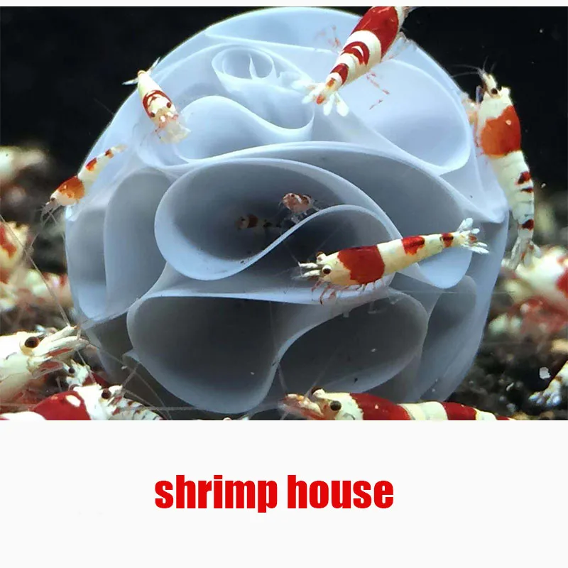 10pcs Aquarium Shrimp Fish Dodge Decoration Shrimp Hiding Ball From the House Breeding to Avoid Watch the Shrimp