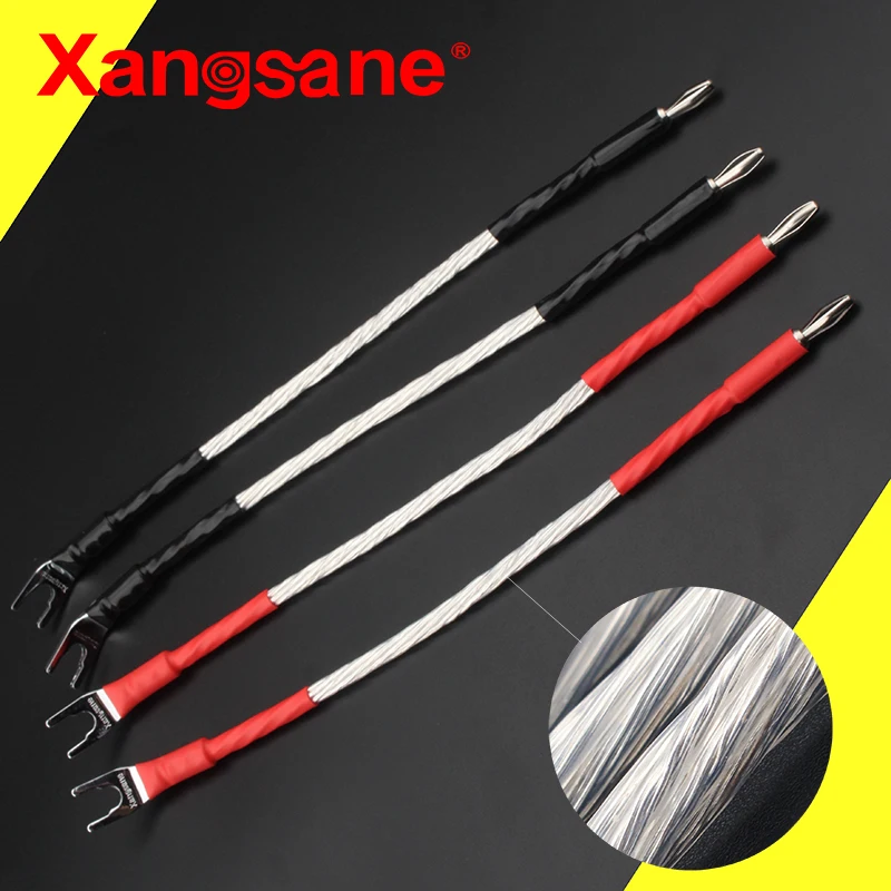 

8Ag OCC 20 см посеребренный кабель для динамика cablemachine line аудио кабель для динамика 3 опционально