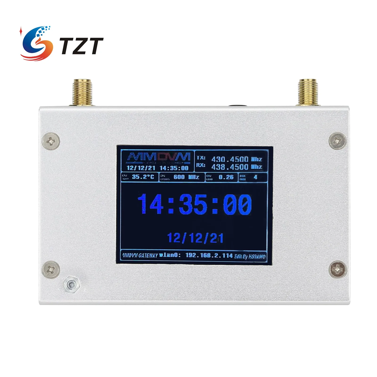 Tzt Duplex Mmdvm Hotspot W/Aluminium Legering Shell Kleur Scherm Ondersteunende Voor C4FM/Dmr/Dstar P25