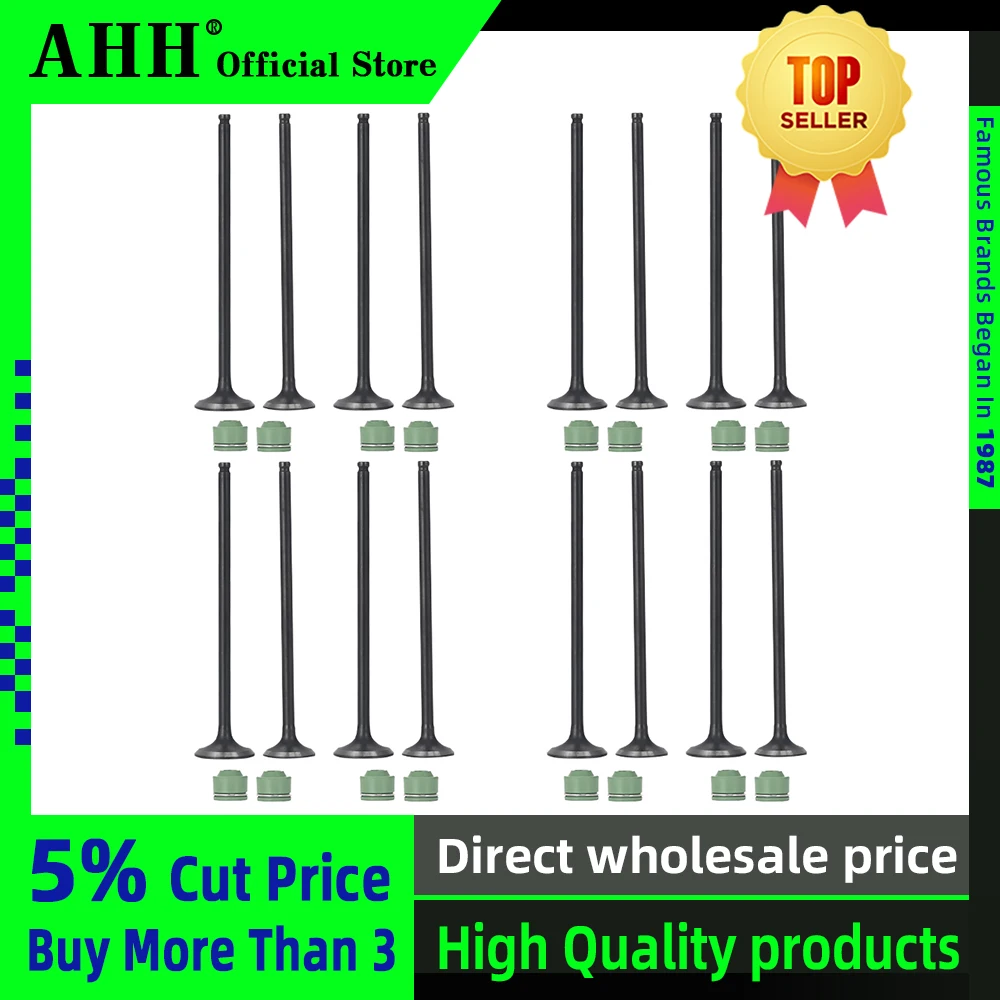 

AHH 8 Pairs Intake Exhaust Valves with Oil Seal For Yamaha XJR400 XJR Motorcycle Accessories