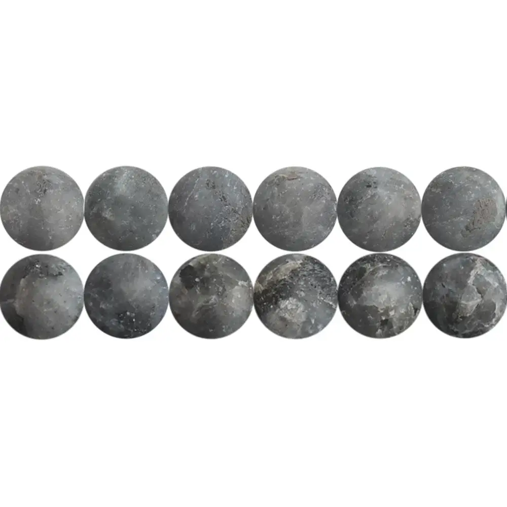 Stone Beads Bulk Wholesale Supply Natural Black Labradorite Semi Precious Stone Spacer 4 6 8 10 12mm Bead for Jewelry Making