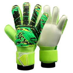 Kid's Goalkeeper Gloves Finger Protection Football Professional Thicken Latex Goalie Soccer Gloves Training