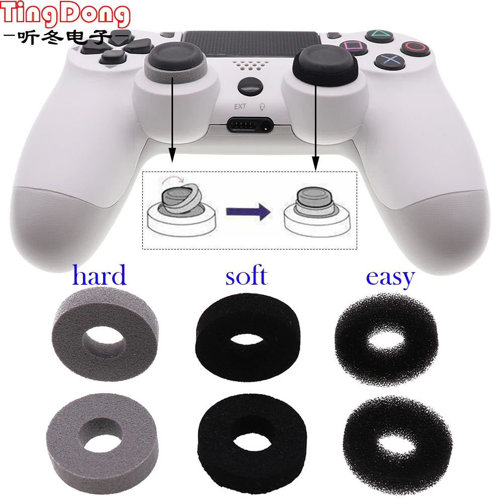 10 قطعة حلقة مساعدة إسفنجية لتحديد المواقع كم ممتص الصدمات عصا الفرح التناظرية للتبديل Pro/PS4 /Xbox One/PS5