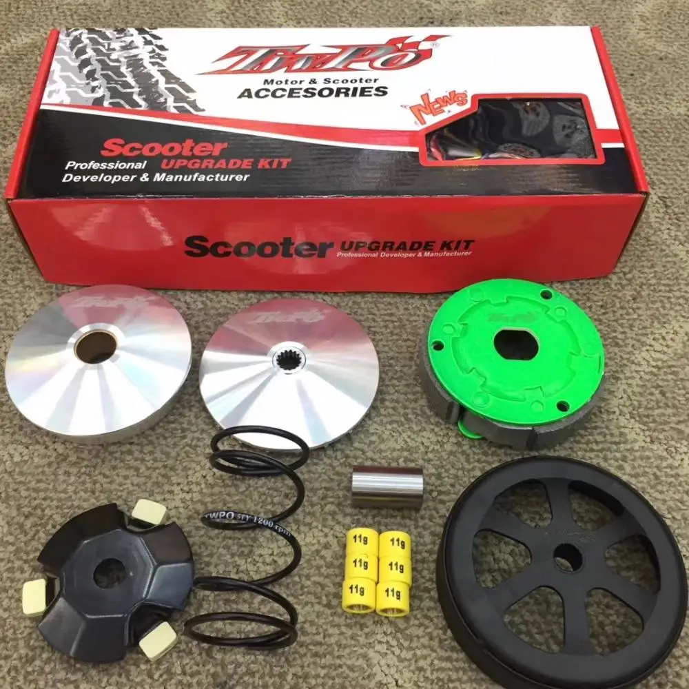 NMAX125 Racing CVT Set Tuning Version Modification NMAX 125 Transmission Clutch Bell Pads Variator Spring Rollers Kit