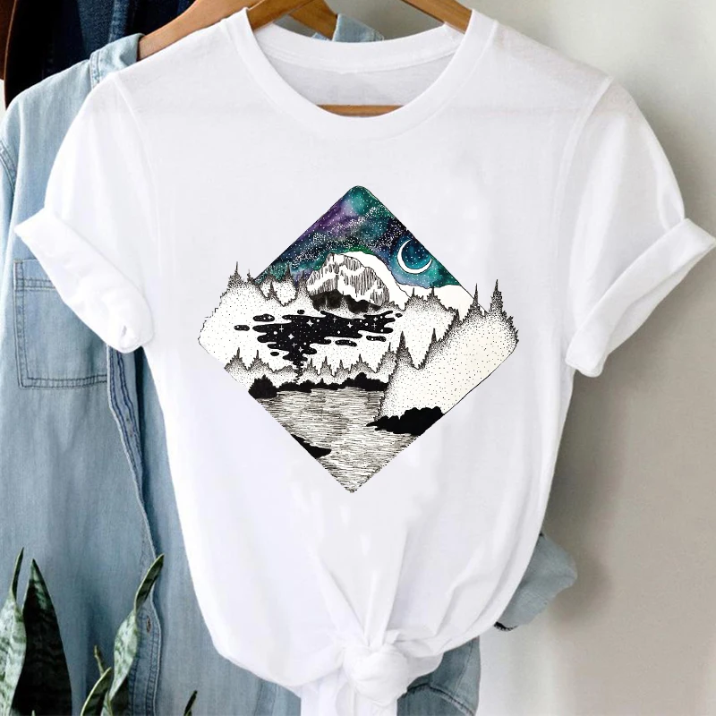 Camiseta Infantil Feminina Estampada - Gola Redonda Manga Curta