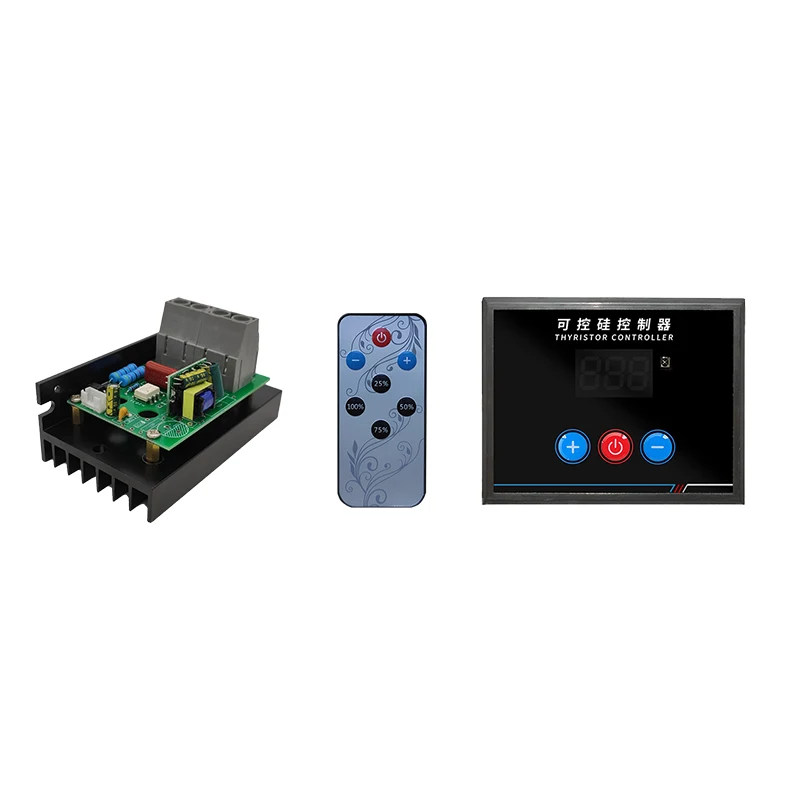 AC 220V 10KW 10000W BTU Kontrol Digital Regulator Tegangan Elektronik Kontrol Kecepatan Dimmer Termostat Pengontrol Thyristor